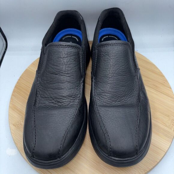 Clarks  Bradley Step Loafer Black Tumbled Leather Men’s US 12 M Slip-On main image 4